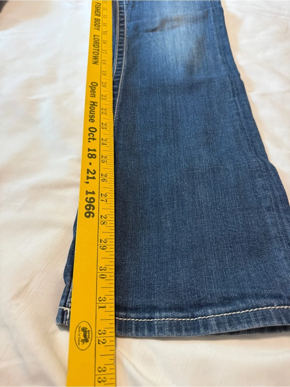 Miss Me Easy Boot Jeans 27 Low Rise Medium Wash Embellished Flap Pockets